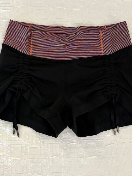 lululemon athletica Pants - Like New Lululemon Hot N Sweaty Shorts 2.5 Black Wee Are From Space Yoga S 4